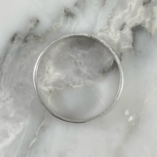 Argolla Silver Lisa Media Caña 4MM