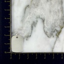 Dije Silver Placa Cuadrada 20MM x 12MM