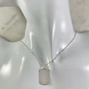 Dije Silver Placa Cuadrada 20MM x 12MM