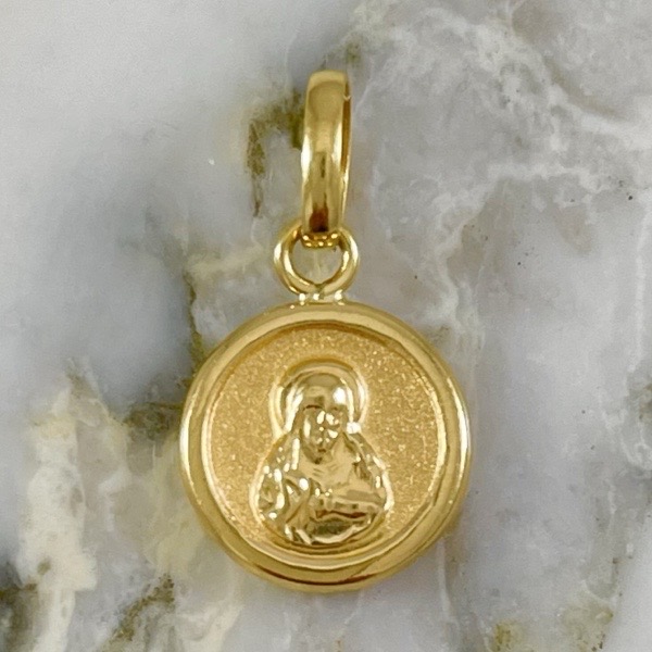 Dije Sagrado Corazon y Virgen del Carmen