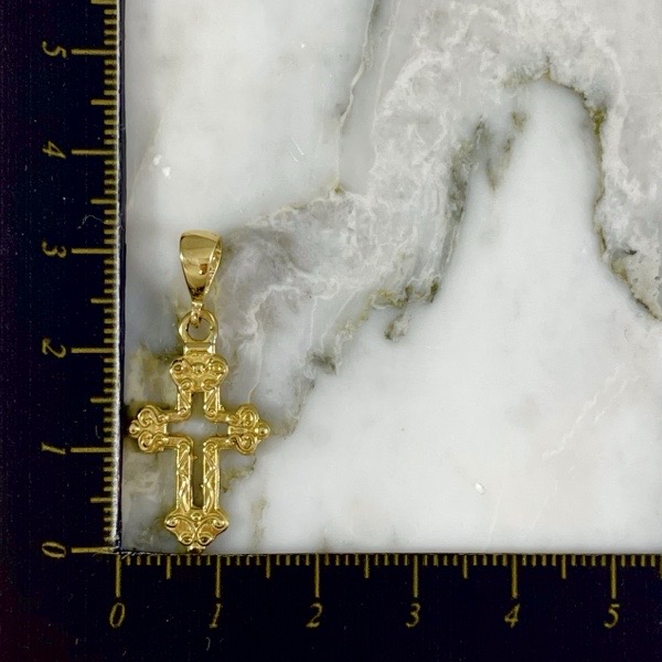 Dije Cruz Trebolada al Vacio Maciza