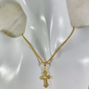 Dije Cruz Trebolada al Vacio Maciza