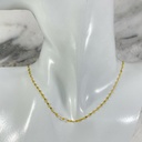 Cadena Crispeta 2MM 45 Cm