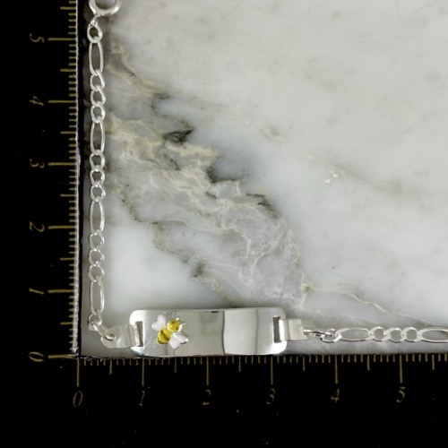 Pulsera Placa Bebe Abeja 3x1