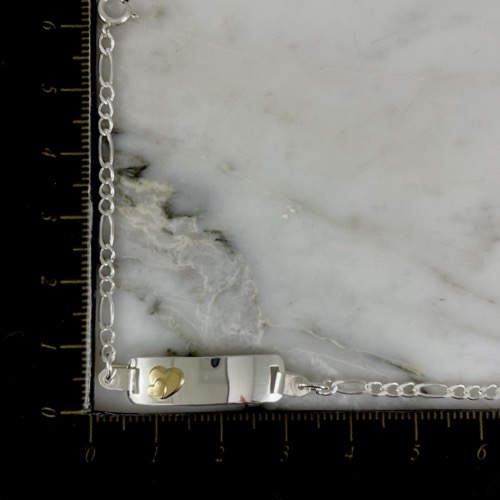 Pulsera Placa Bebe Doble Corazon 3x1