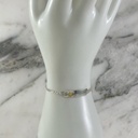 Pulsera Placa Bebe Doble Corazon 3x1