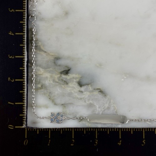 Pulsera Placa Bebe Aros 1MM