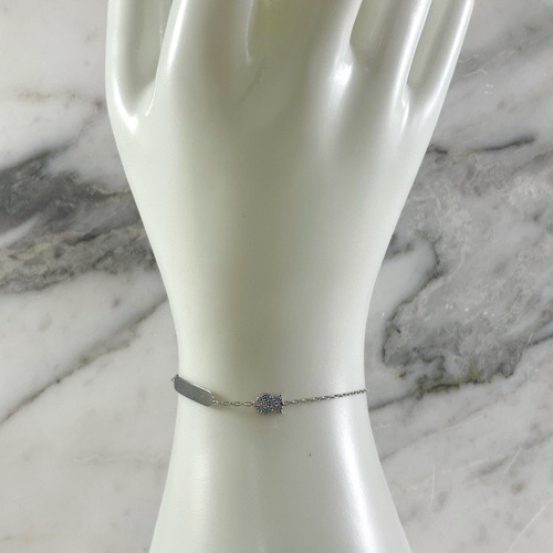 Pulsera Placa Bebe Aros 1MM