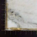 Pulsera Placa Bebe Cubana Plana 2MM