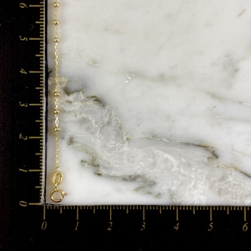 Tobillera Aros Tres Bolas 2MM