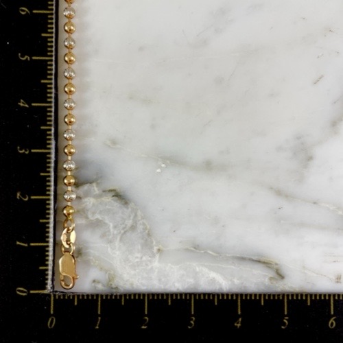 Tobillera Militar Bola Diamantada 3MM