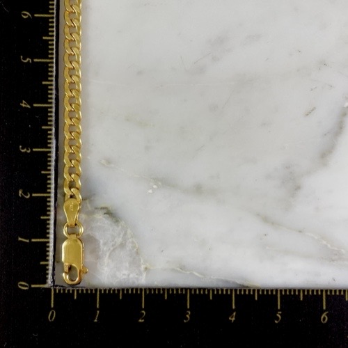 Tobillera Cubana Plana 4MM