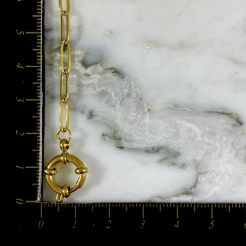 Cadena PaperClip Broche Aro 40 Cm