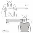 Cadena Serpiente Concha de Vieira 40 Cm