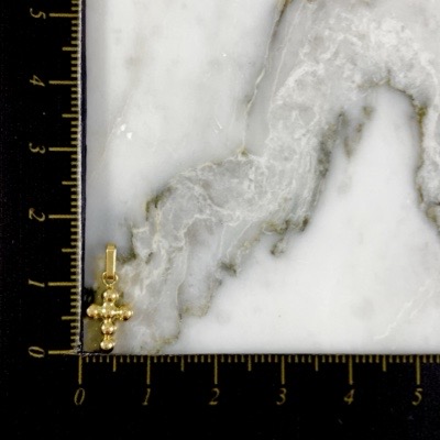 Dije Cruz de Esferas Pequeño