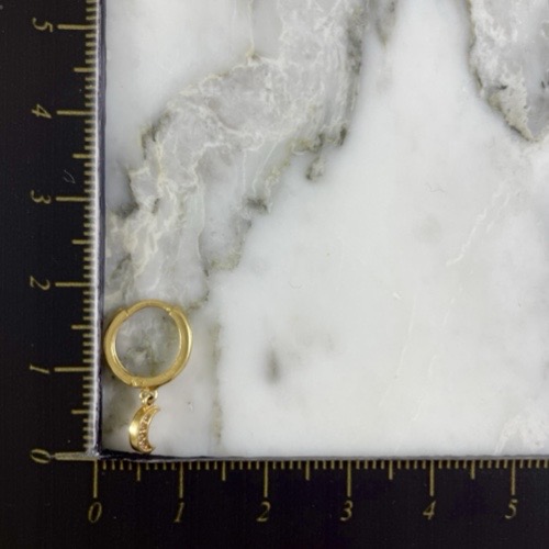 Candonga Broche Media Luna Colgante