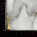 Arete Lagrima Lisa Y Mateada Mediana