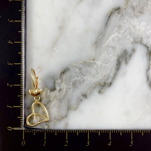 Aretes Corazon Central Double