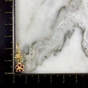 Arete Flowers Tallada en Bambalina