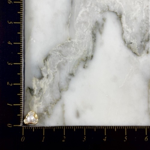 Topo Rosca Flor en Perla