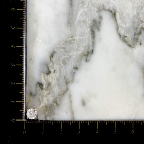 Topo Rosca Circon Circle Elegante