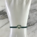 Manilla Corazon Fijo Morralla de Esmeralda