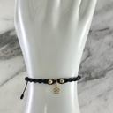 Manilla Tejido Espiral Silueta de Flor 4MMx2