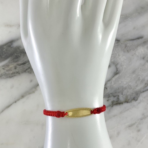 Manilla Bebe Placa Oval Tallada