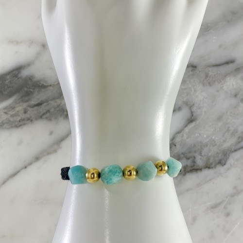 Manilla Amazonita Peruana 6MMx3 3MMx2