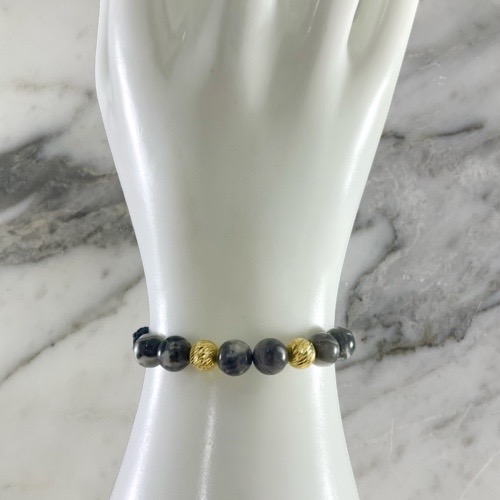 Manilla Jasper Blanco y Negro 7MMx2