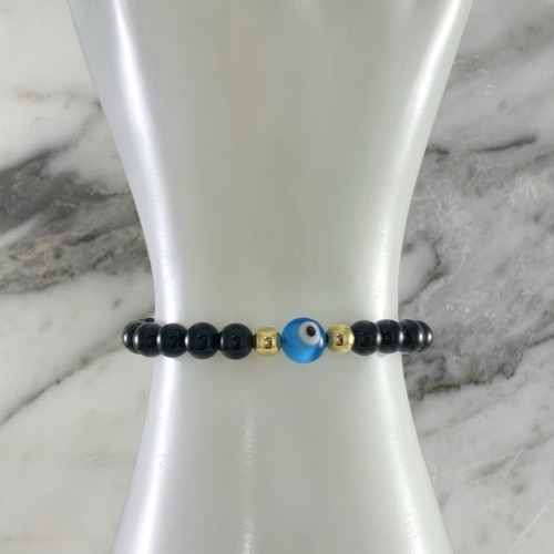 Manilla Ojo Turco Agata Onix 5MMx2