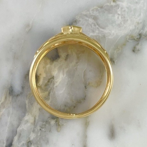 Anillo Rombo doble Banda