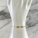 Pulsera Placa Tejido Plano