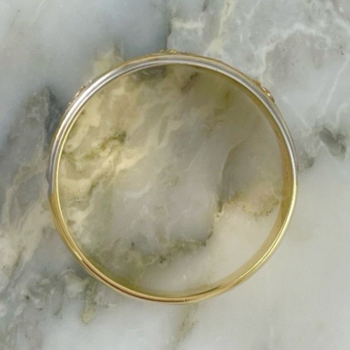 Argolla Rombo Cruzado Brillante