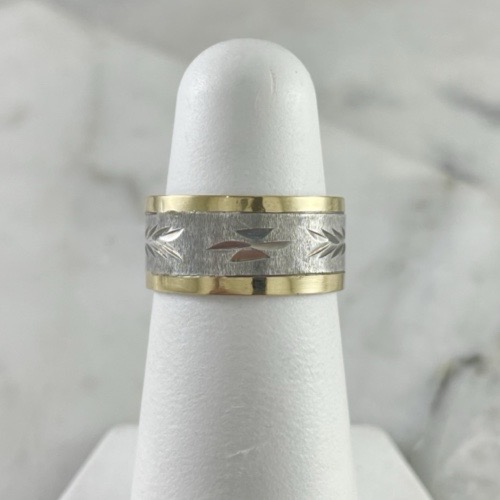 Argolla Espiga Mateada 8MM