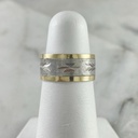 Argolla Espiga Mateada 8MM