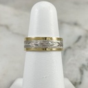 Argolla Espiga Mateada 6MM