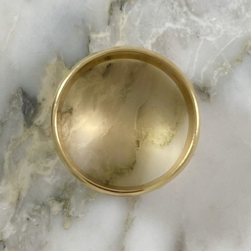 Argolla Tres Bandas Mateada 8MM