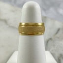 Argolla Tres Bandas Mateada 8MM