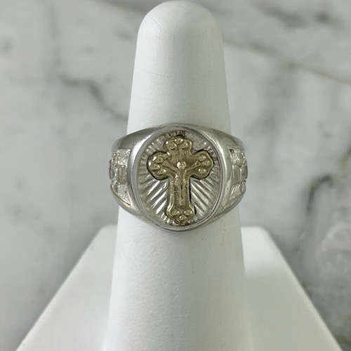 Anillo Sello de Cruz