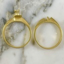 Pisa Argolla Solitaria Placa