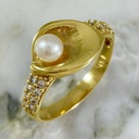 Pearl Leaf Ring