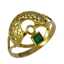 Emerald Filigree Ring 