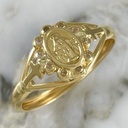 Anillo Virgen Milagrosa en Flor
