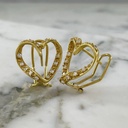 Omega Heart Silhouette Earring