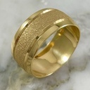Three-Band Matte 8 mm Wedding Band