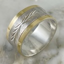 Matte Wheat Ring 8MM
