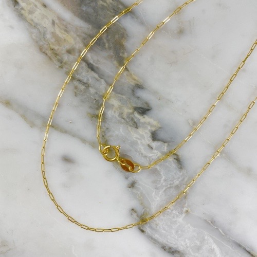 Cadena Paperclip 1MM 45Cm