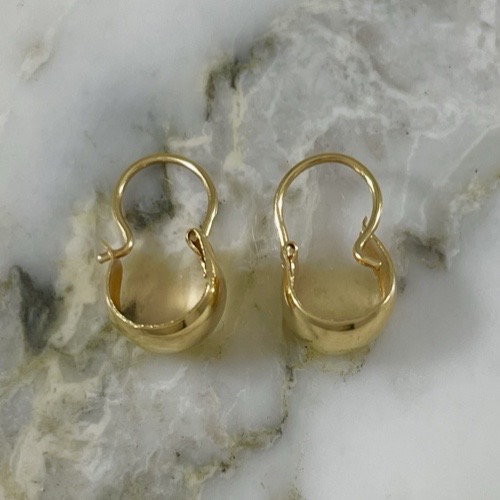 Light Half-Hoop Earring