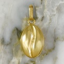 Dije Grano de Cafe Concavo Imponente